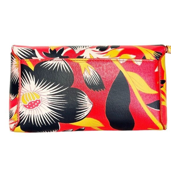 J.Crew Multicolor Hibiscus Print Crossbody Clutch Purse Bag - NWT - Picture 3 of 10